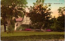 Woodstock Vermont VT George Perkins Marsh Billing House Mansion 1910s Postcard picture