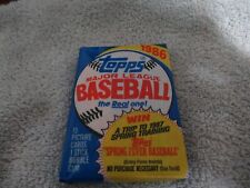 1986 Topps Baseball Un-Opened  Pack picture
