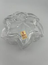 Vintage Crystal Glass Sea Starfish Trinket Box Jewelry Holder Nachtmann picture