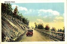 Vintage Postcard- A car driving the Mohawk Trail, MA picture