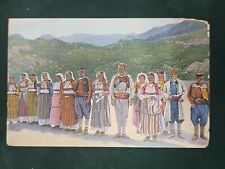 Vintage Unposted Postcard Native Outfits Of Montenegro Nationals C439 picture