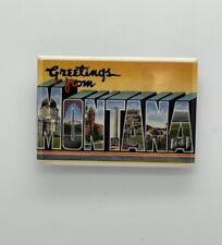 Montana Vintage Postcard Souvenir Refrigerator Magnet picture