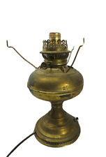 Antique B&H Bradley & Hubbard Brass Converted Oil Lamp picture