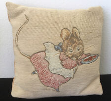 Vintage METRAX Tapestry Beatrix Potter Mouse Pillow- Belgium picture