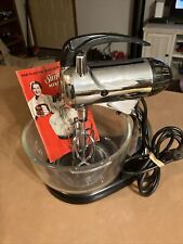 Vintage Sunbeam Mixmaster Model 11C with One  Glass Large Bowl Works . picture