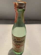 1959 Vintage -EMPTY 1/10 pint glass RONRICO White Label,Puerto Rican Rum picture