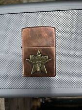 Marlboro Longhorn Star Just Like Solid Brass But Copper Zippo Fired Very Rare picture