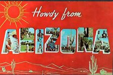 Postcard Large Letter Howdy From Arizona AZ Multi View picture