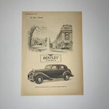 Vintage European Print Advertisement Autocar Magazine 1952 Bentley picture