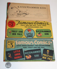 RARE Famous Comics Box Set 1934 Book 1 2 3 Katzenjammer Kids Little Jimmy HTF picture