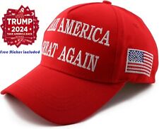 RepTrump 2024 MAGA President RED Hat 45-47 Baseball Cap Make America Great Again picture
