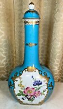 Vintage Elias Hand painted Italian Ceramic covered jar Italian Sevres blue color picture