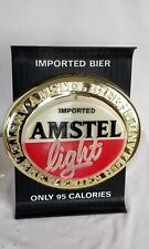 Vintage Amstel Light Plastic Bar Beer Wall Hang or Table Sign picture