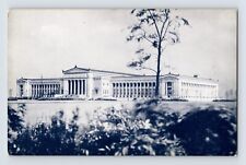 Postcard Illinois Chicago IL Natural History Museum 1940s Unposted Chrome B&W picture