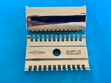 Rare ENGLAND GILLETTE New 30s Milady Safety Razor Flat Botton Open Comb Case Vtg picture