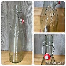 Geyer Freres Maison Fondee EN 1895 Glass Bottle with Wire Clasp Stopper picture