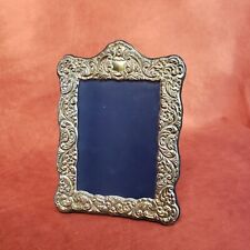 Vintage R. Carrs of Sheffield Sterling Silver Repousse Photo Frame picture