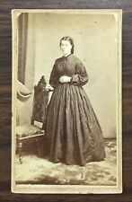 1860's Real Photo Young Woman by Chas Hart Watertown NY CDV Antique  G7020726 picture