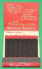 Universal Match Co. Vintage Front-Strike Sales Matchbook Full Unstruck picture