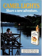 Camel Lights Share New Adventures Tiki Hut 1987 Smoking Print Ad 8