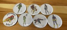 Vintage Marvel Series A Pinback Buttons Lot Of 7 picture