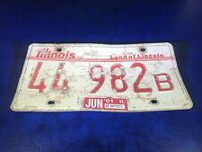 2001 Illinois License Plate picture