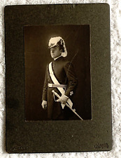 Early 1900's Cabinet Card Photo Man Masonic Dress Uniform, Taber San Francisco picture