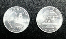 Man in Space SHELL GAS CONTEST 1969  MERCURY IX COOPER USA Aluminium COIN  picture