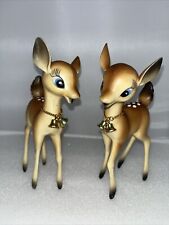 Vintage 1950’s HK Christmas Deer/Reindeer Celluloid/Plastic Figurine With Bells picture
