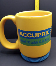 USA Made Vintage Accupril Pharmaceutical Advertising Ceramic Coffee Mug Cup Pics picture