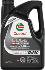 Edge High Mileage 0W-20 Advanced Full Synthetic Motor Oil, 5 Quarts picture