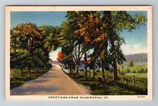 Wilmington VT-Vermont, General Greetings, Antique, Vintage c1934 Postcard picture