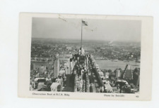 Vintage Postcard  U.S. STATES   NYC  OBSERVATION ROOF, R.C.A., BLDG POSTED 1956 picture