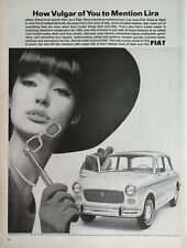 Vintage 1965 Fiat 4 Door Sedan Full Page Original Ad 823 picture