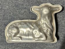 Vintage Lamb Sheep Cake Pan Easter Spring Standing 3D Double Sided Mold 1970s picture