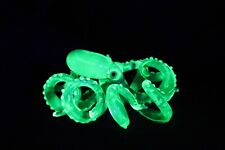 Uranium Glass Octopus Pendant Uranium Vaseline Glass Figurine Octopus Glass UV picture