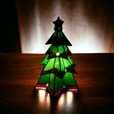 BEAUTIFUL TIFFANY STYLE STAINED GLASS CHRISTMAS TREE 11