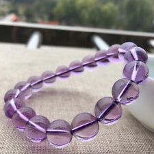 10mm Genuine Natural Purple Amethyst Crystal Beads Bracelet AAA picture