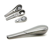 Portable Magnetic Metal Spoon Smoking Pipe Silver With Gift Box, picture