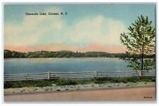 c1950's Scene at Gleneida Lake Carmel New York NY Vintage Unposted Postcard picture