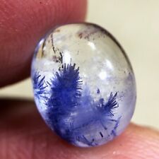 4Ct Very Rare NATURAL Beautiful Blue Dumortierite Quartz Crystal Pendant picture