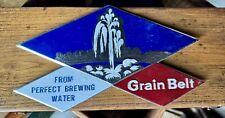 Rare Vintage Grain Belt Beer Sign Foil Over Cardboard Minneapolis  Minnesota picture