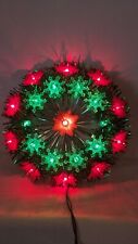 Vintage Blinking Wreath Star Christmas Tree Topper, Window Decoration, Wall... picture