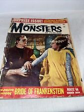Feb 1963 No 21 FAMOUS MONSTERS OF FILMLAND Magazine Frankenstein cover DAMAGE picture