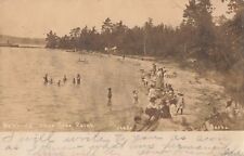 Bathing Lone Tree Point Torch Lake Beebe Michigan MI 1906 Real Photo RPPC picture
