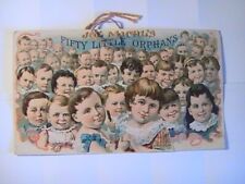 FIFTY LITTLE ORPHAN HANGING ADVERTISING SIGN 4.25