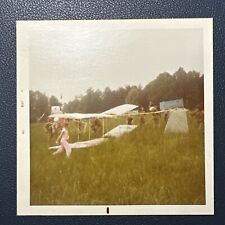 Gainesville, Texas - glider airplane wooden aircraft, VINTAGE PHOTO 1970s COLOR picture