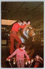 Champaign-Urbana Illinois~Lincoln Square Mall~Kids Climbing On The Bear~1960s picture
