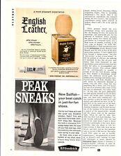 1967 Print Ad English Leather After Shave After Shower After Hours picture
