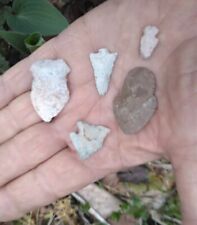 Arrowheads , Varied Lot of Five, Arkansas, Authentic Artifacts  picture